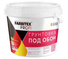 Грунтовка акриловая укрывающая под обои FARBITEX PROFI белая 1,5 кг.