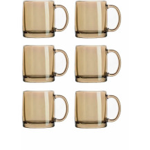 Кружка стеклянная Nordic golden honey 380мл арт.P9158