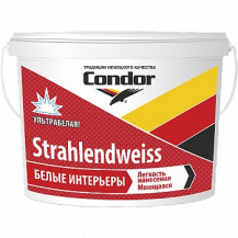 Интерьерная краска на водной основе Condor
Strahlendweiss 7,5 кг Интерьерная краска на водной основе Condor
Strahlendweiss 7,5 кг