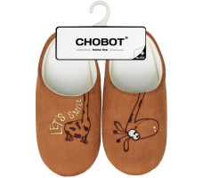 Туфли текстильные домашние для мальчиков Chobot Home Line горчичный р-р. 35-36 арт. 03Т-410