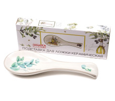 Подставка для ложки керам. Цветущий эвкалипт 24.7х9х2.5см арт. НС172-G12