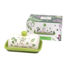 Масленка керамика Herbal green арт. L2520927 Россия Масленка керамика Herbal green арт. L2520927 Россия