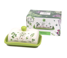 Масленка керамика Herbal green арт. L2520927 Россия