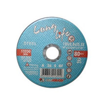 Круг отрезной 125х1.0x22.2 мм для металла Long Life LUGAABRASIV Круг отрезной 125х1.0x22.2 мм для металла Long Life LUGAABRASIV