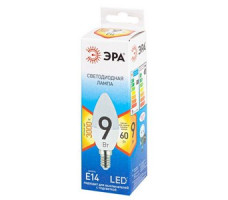 Лампа светодиодная ECO LED B35-10W-827-E14 ЭРА QX диод, свеча, 9Вт, тепл., E14