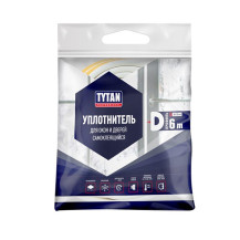 Уплотнитель D-профиль самоклеящийся Tytan белый 6 м. арт. 19460 Уплотнитель D-профиль самоклеящийся Tytan белый 6 м. арт. 19460