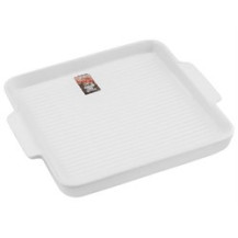 Тарелка-блюдо керамическая PERFECTO LINEA ASIAN белая 24.5х21.5х2.3см арт.17-124211 Тарелка-блюдо керамическая PERFECTO LINEA ASIAN белая 24.5х21.5х2.3см арт.17-124211