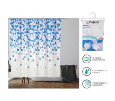 Шторка для ванной PERFECTO LINEA Secret лепестки 180х180см арт.36-118008