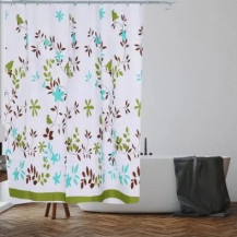 Шторка для ванной PERFECTO LINEA Harmony флора 180х180см арт.36-118016