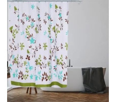 Шторка для ванной PERFECTO LINEA Harmony флора 180х180см арт.36-118016