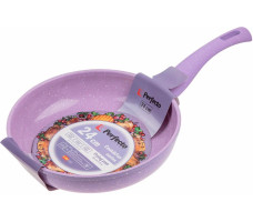 Сковорода алюминиевая с антипригарным покрытием Perfecto Linea Cook Fun, лиловая 24х5,5 см. арт. 55-240110