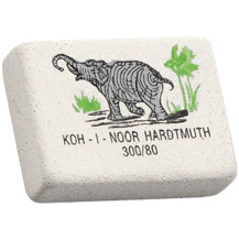 Ластик KOH-I-NOOR 300/80 прямоугольный белый 220400 Ластик KOH-I-NOOR 300/80 прямоугольный белый 220400