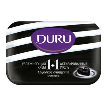 Duru 1+1 крем-мыло туалетное Увлажняющий крем и Активированный уголь 80г Duru 1+1 крем-мыло туалетное Увлажняющий крем и Активированный уголь 80г
