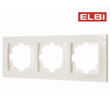 Рамка 3-я, кремовый, EL-BI Vega 510-010300-227