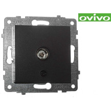 Розетка Ovivo для ТВ черная 600-000317-225 Розетка Ovivo для ТВ черная 600-000317-225