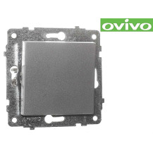 Выключатель Ovivo 1-клавишный серебро 600-000210-200 Выключатель Ovivo 1-клавишный серебро 600-000210-200