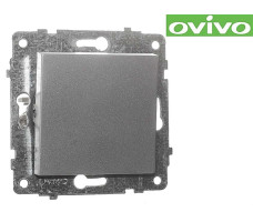 Выключатель Ovivo 1-клавишный серебро 600-000210-200