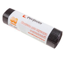 Пакеты для мусора особопрочные с затяжкой, 60 л, 10 шт., PERFECTO LINEA
