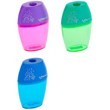 Точилка пластиковая Maped "Shaker", 1 отверстие, контейнер Точилка пластиковая Maped "Shaker", 1 отверстие, контейнер