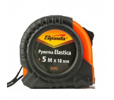 Рулетка Elastica, 5 м х 18 мм, обрезиненный корпус Sparta