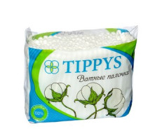 Tippys палочки ватные 200 шт. в полиэтилене