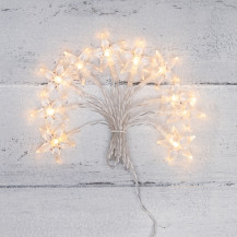 Гирлянда светодиодная Звездочки 1.5 м, 10 LED, прозрачный ПВХ, теплый белый, 2 х АА ( не в комплек (Применяется для эксплуатации в помещении. Класс Гирлянда светодиодная Звездочки 1.5 м, 10 LED, прозрачный ПВХ, теплый белый, 2 х АА ( не в комплек (Применяется для эксплуатации в помещении. Класс