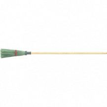 Метла полипропиленовая, 140 х 310 х 1550 мм, круглая, с ободом, деревянный черенок, Россия, Сибртех Метла полипропиленовая, 140 х 310 х 1550 мм, круглая, с ободом, деревянный черенок, Россия, Сибртех