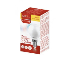 Лампа светодиодная АБВ LED лайт Шарик G45 7W E14 3000K