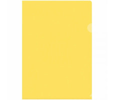 Папка-уголок OfficeSpace А4 Fmu15-2_864 162532 желтая/прозрачная