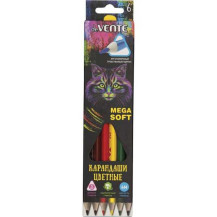 Карандаши DeVENTE Trio Mega Soft 4М 6цв. арт. 5021915 Карандаши DeVENTE Trio Mega Soft 4М 6цв. арт. 5021915