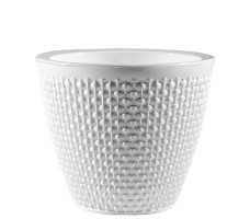 Горшок Ротанг 2,25 л белый