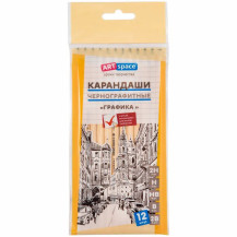 Набор карандашей ч/г ArtSpace Графика 2H-2B BP_41045 6шт арт,49872 Набор карандашей ч/г ArtSpace Графика 2H-2B BP_41045 6шт арт,49872
