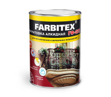 Грунтовка ГФ-021 красно-коричневый  FARBITEX 1,8 кг