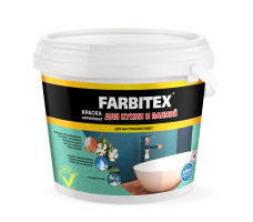 Краска акриловая для кухни и ванной (3 кг) FARBITEX