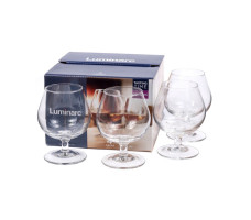 Набор бокалов для коньяка стекл. Tasting Time Cognac 0.25л 4шт. арт. Р9243