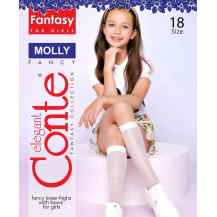 Получулки (гольфы) для девочек нарядные CONTE ELEGANT MOLLY, р.18, bianco Получулки (гольфы) для девочек нарядные CONTE ELEGANT MOLLY, р.18, bianco