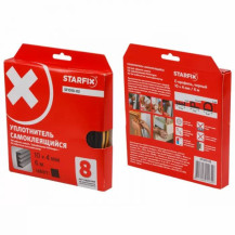 Уплотнитель "E" черный 10х4мм 6м STARFIX (SF1010-03) Уплотнитель "E" черный 10х4мм 6м STARFIX (SF1010-03)