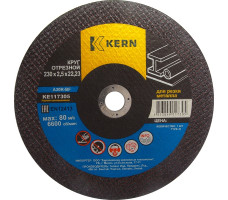 Круг отрезной 230x2,0x22 мм, для металла, KERN