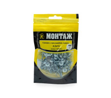 Саморез с прессшайбой Монтаж цинк 4,2x13 100 шт дой-пак сверло арт. MD001111
