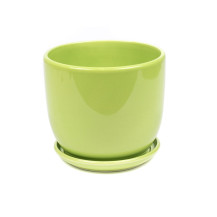 Горшок для цветов керамич. 14х13см арт. TX93003green-3