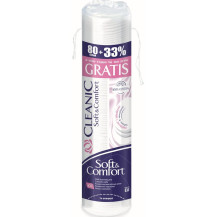 Cleanic диски ватные косметические Soft and Comfort п/э 80шт
