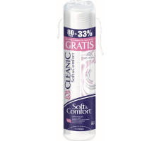 Cleanic диски ватные косметические Soft and Comfort п/э 80шт