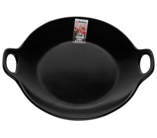 Тарелка-блюдо керамическая, 24х20.3х4.5 см, серия ASIAN, черная, PERFECTO LINEA
