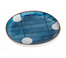Тарелка-блюдо керамическая, 20х20х2.5 см, серия BLUE MARINE, PERFECTO LINEA