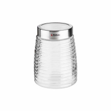 Банка для сыпучих продуктов стеклянная PERFECTO LINEA "Ажур" 1250 мл.