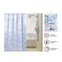 Шторка для ванной PERFECTO LINEA Harmony квадро 180х180см арт.36-118013