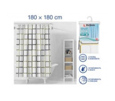 Шторка для ванной Secret графика PERFECTO LINEA 180х180 см арт. 36-118103
