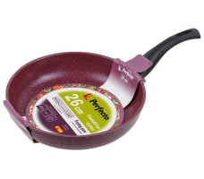 Сковорода ф 26х5.8 см, алюм., антиприг. покр., серия Cook&Fun, фиолетовая, PERFECTO LINEA