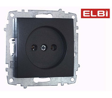 Розетка б/з, дымчатый EL-BI Zena-Vega 609-011100-215