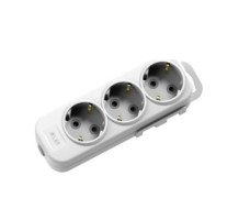 Удлинитель EL-BI Myra 3гн1м c/з 527-010201-311 Белый Турция